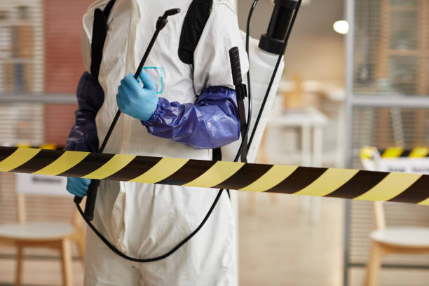 Professional Sewage Cleanup technician working in Douglas, WY